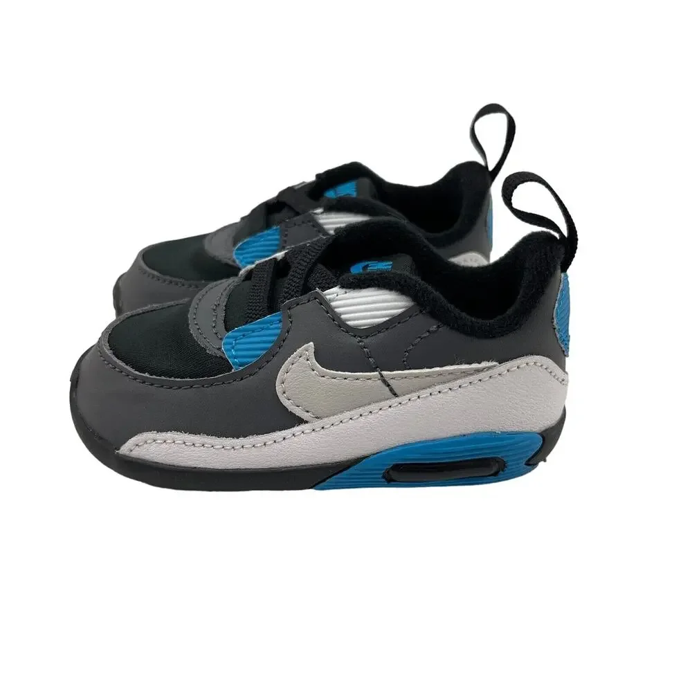 Nike Air Max 90 Crib CB Soft Bottom Baby Bootie Shoes 4C CI0424 002 Black/Gray
